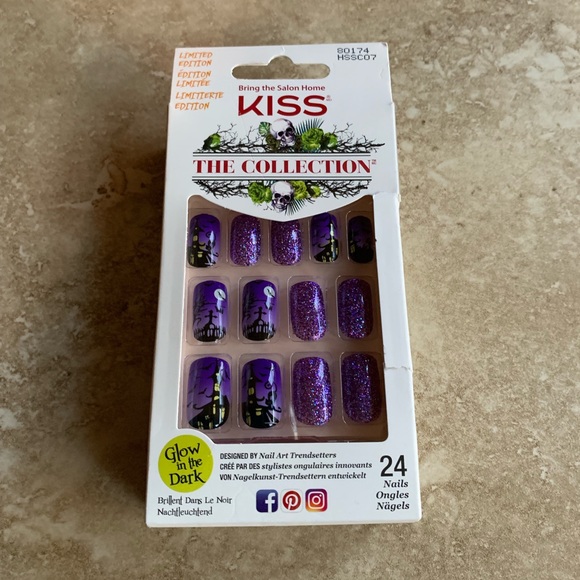 Kiss Accessories New Kiss The Collection Purple Halloween Nails Poshmark
